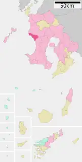 いちき串木野市位置図