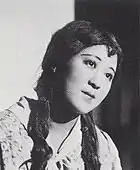 妻・市村菊子の松竹歌劇時代。主演した『散りゆく花』にて(1933年)。
