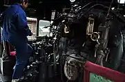 SLをホームで整備（2015年4月）