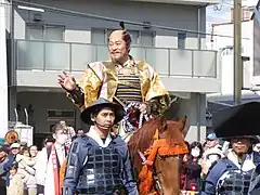 徳川家康に扮する松平健