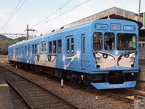 200系電車による忍者列車(伊賀神戸駅)