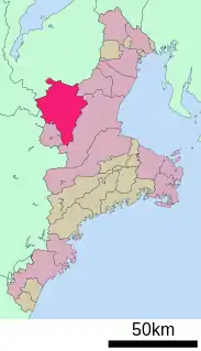 伊賀市位置図