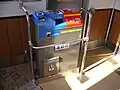 運転席後方に設置された運賃箱