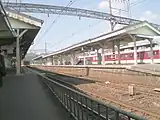 構内(2005年10月、近鉄大阪線のりばから)