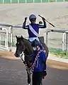 2022年5月3日、かきつばた記念優勝後。野田の勝負服で出走した田中学騎手と