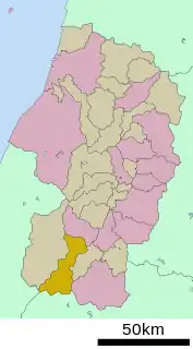 飯豊町位置図