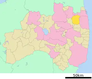 飯舘村位置図
