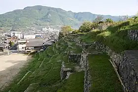 桝席の石垣(池田の桟敷)