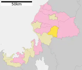 池田町 (福井県)位置図