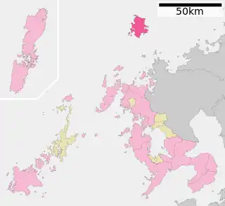 壱岐市位置図