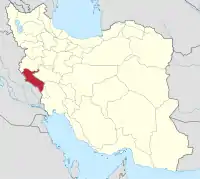イランにおけるイーラーム(塗りつぶし部)。