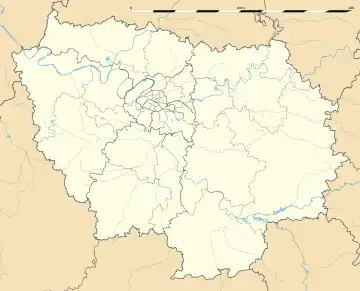 フランス北部・イル=ド=フランス地域圏の地図