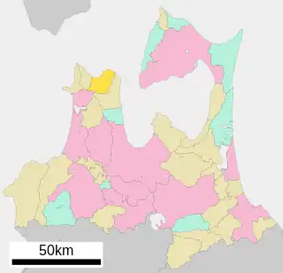 今別町位置図