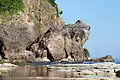 香住海岸の「かえる島」