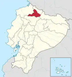 エクアドル国内のインバブーラ県