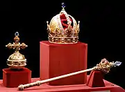 オーストリア皇帝の帝冠と帝笏