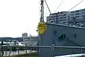 旧海軍軍艦(三笠)の船首(おもて)