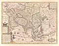 Amsterdam 1620 Caペルシャ湾 1620年の地図