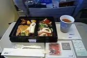ANA国内線、朝食の一例(2012年5月以前のプレミアムクラス、NH51、羽田発札幌着)