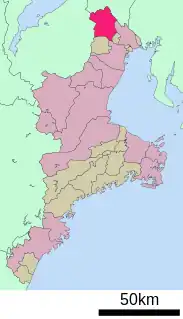 いなべ市位置図