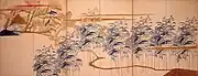 屏風 妓(祇)王寺の秋