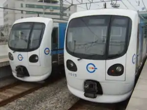 1号線の車両(橘峴駅)