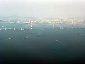仁川大橋空撮（2009年3月29日撮影）