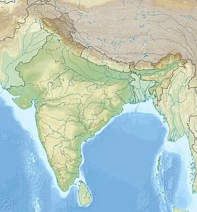 プネーの位置(インド内)