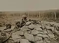 第2クイーン・ヴィクトリアズ・オウン・ラージプート軽歩兵（英語版）所属の射手。1914年 - 1915年冬、フランダース地方にて