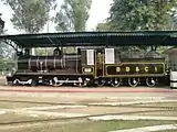 1923年製のM2-162、1mゲージであるがシリンダー類は車輪の間にある。