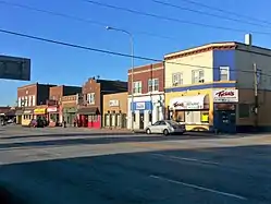 イーストシカゴ市内を通るインディアナポリス・ブールバード（国道20号線）