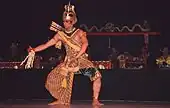 インドネシア・セヌール海岸での演舞