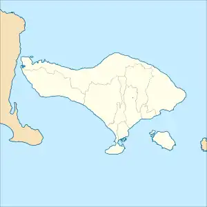 バリ海峡の位置（バリ内）
