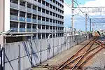駅間での直接結合方式の誘導無線の誘導架線