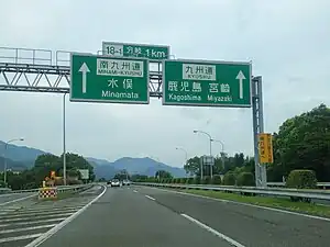 八代IC付近（下り線）