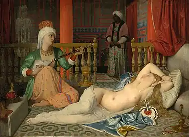ドミニク・アングル『奴隷のいるオダリスク』1839年-1840年