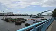 大正内港の入り江。
