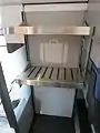 各客室内に設置された手荷物置場