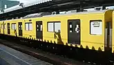 戸袋窓の廃止された車体側面