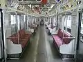 3次車の更新前の車内全景（2010年1月）