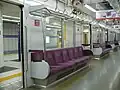 バケットシートを採用した6次車の座席。