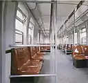 車体更新が行われた車両の車内