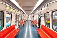 冷房化後の車内の様子（2021年5月）
