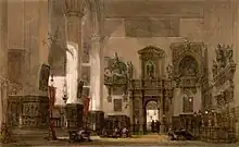 サンタ・マリア・グロリオーザ・デイ・フラーリ聖堂の内部 (1851)