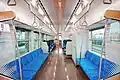 秋田総合車両センター南秋田センター所属、GV-E400-14の車内（2021年4月）