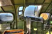 B-17の機首側面銃座（右舷側）のAN/M2