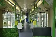 車内(近代化工事後、2015年撮影)
