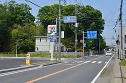 八街駅入口の交差点