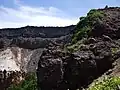 硫黄岳の山体崩壊地形（2008年8月）
