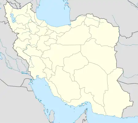 スーサの位置(イラン内)